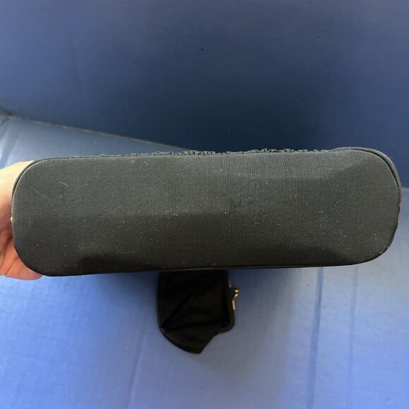 Vintage Black Satin Evening Bag Purse L&M Spot-Lite Exclusive USA W/ Coin Purse - Picture 13 of 15